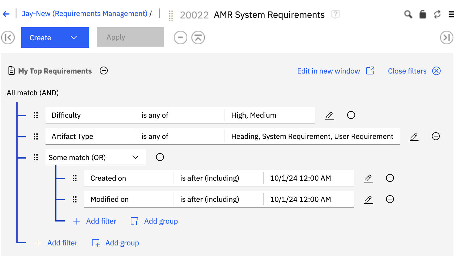new DNG query builder